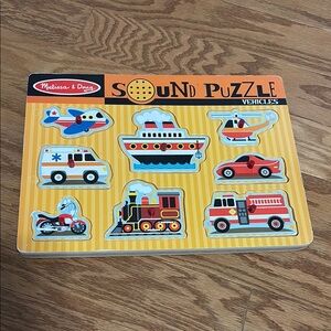 Melissa & Doug Vehicles Sound Puzzle